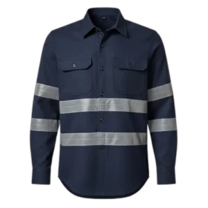 Camisa de trabajo con cinta reflectante
