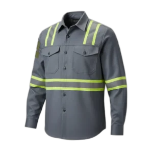 Camisa de trabajo plomo