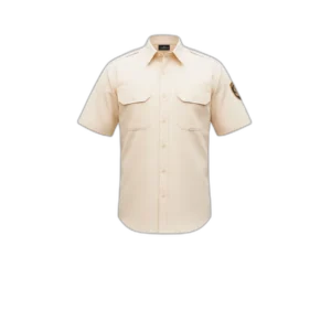 Camisa  manga corta Crema