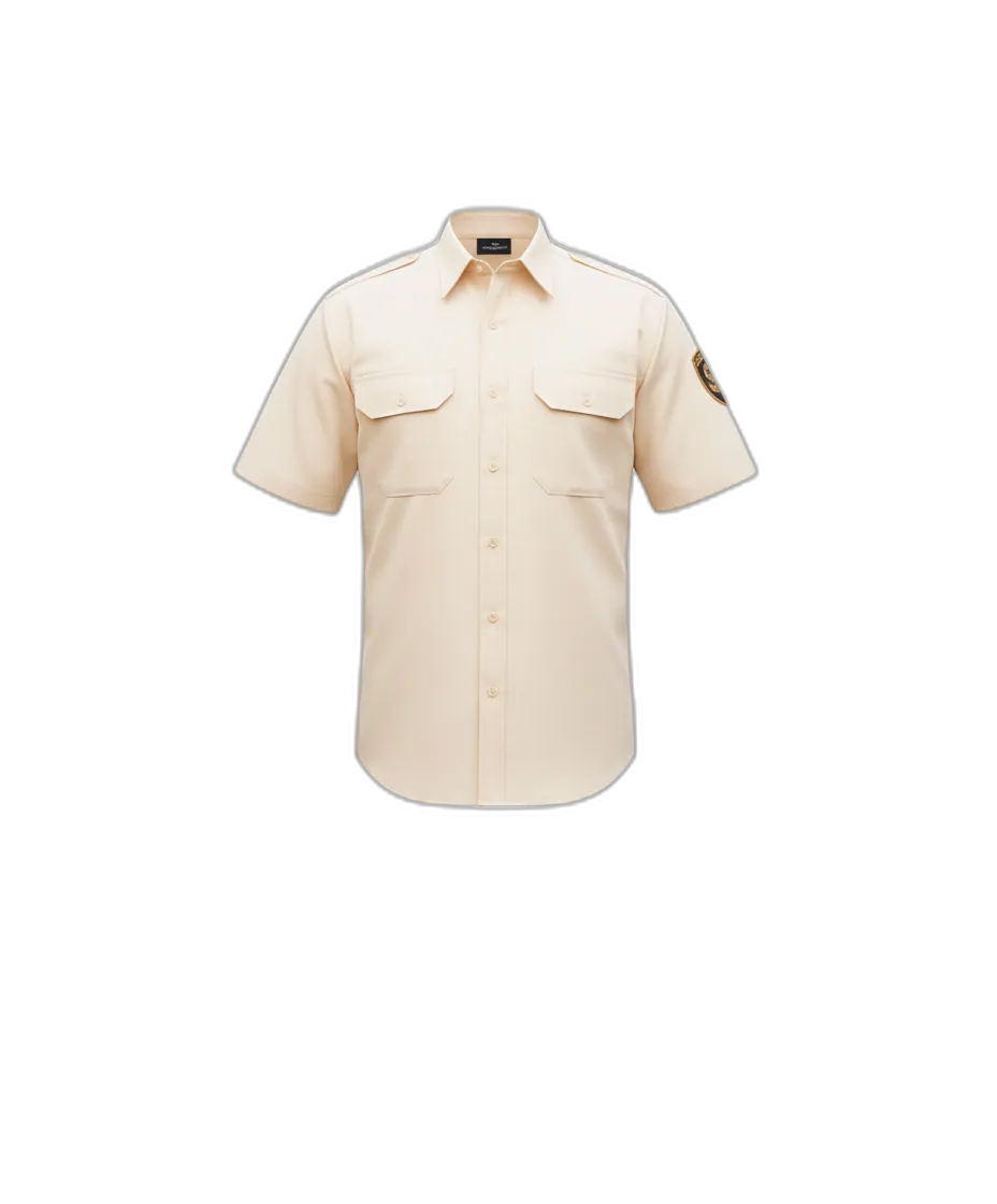 camisa-vigilante-manga-corta-crema