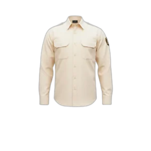 Camisa manga larga Crema