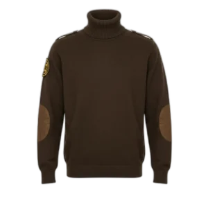 Chompa cuello alto Marrón