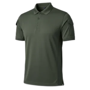 Polo manga corta verde oscuro