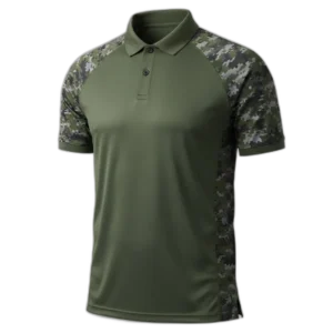 polo manga corta verde olivo