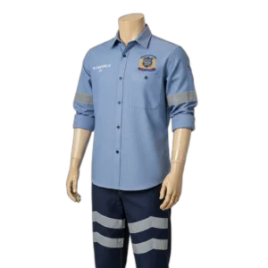 Camisa y pantalón de trabajo celeste